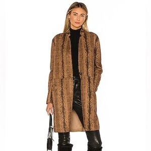 BLANK NYC Copperhead Faux Leather Trench Coat